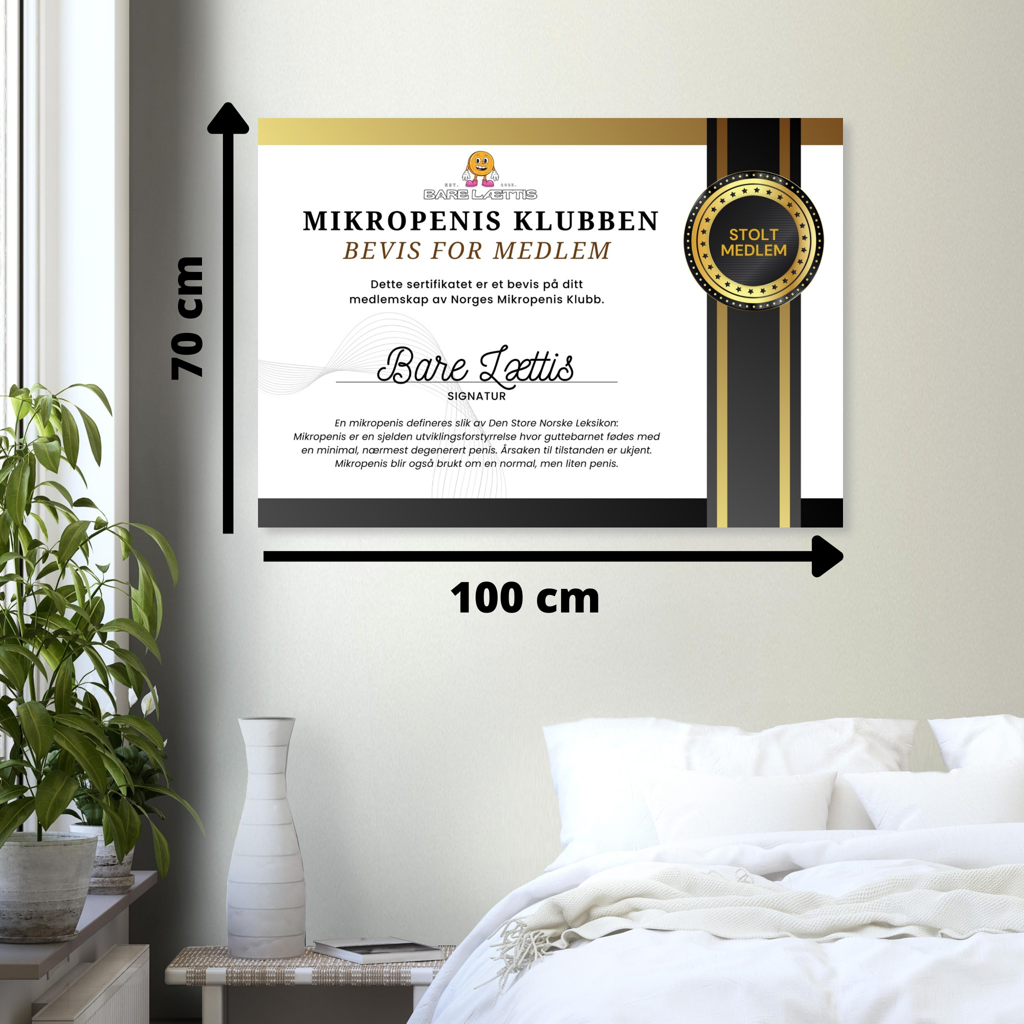 Mikropenis Klubben - Diplom