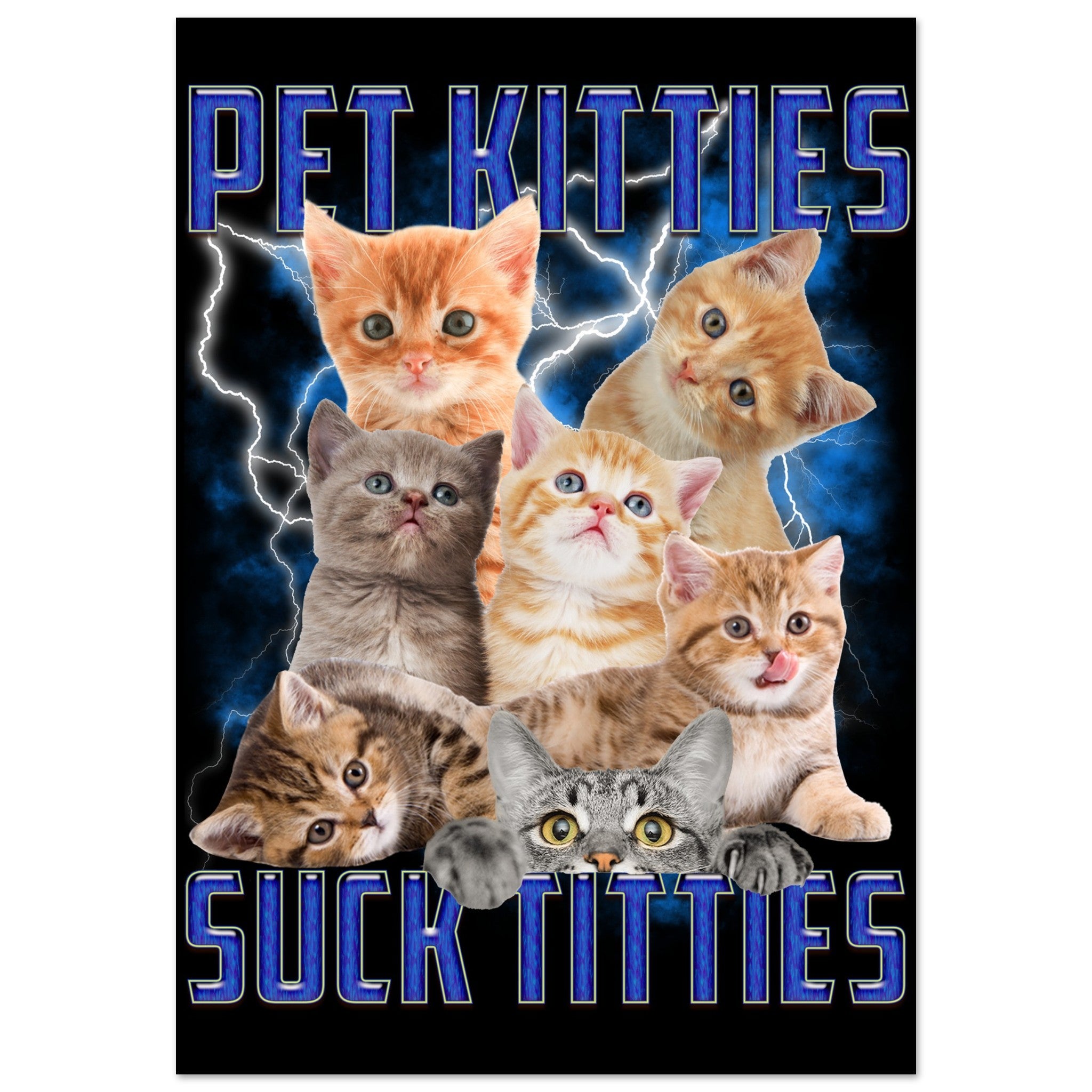 Pet Kitties Suck Titties - Plakat